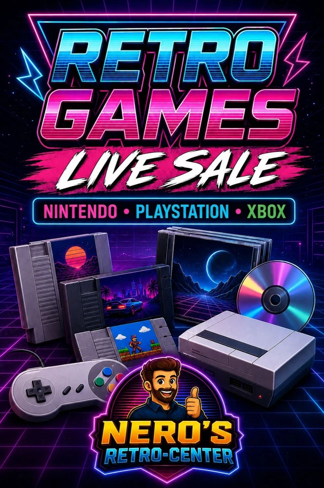 Retro Games Live Sale Nintendo PlayStation Xbox Spiele & Konsolen