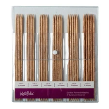 Knit Picks Sunstruck 8" Double Pointed Wood Knitting Needle Set