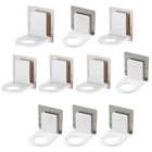 10 PCS No Punching Rack Shower Wall Dispener Bracket Bottle Holder Hook