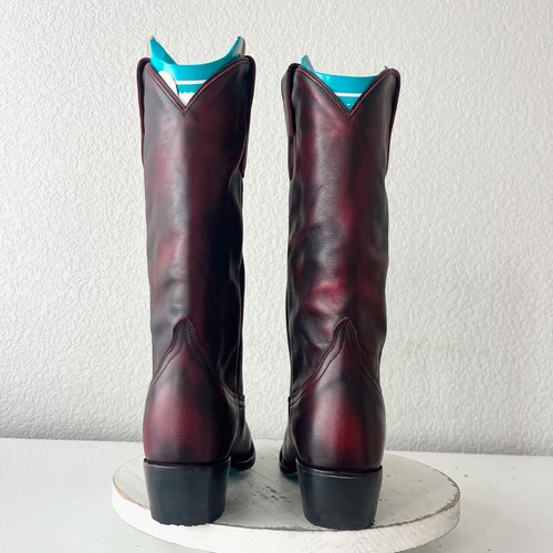 Botas de Vaquero Lane EMMA JANE 6 Negras Cereza Vaquera Occidental Media Pantorrilla Alta - Imagen 3 de 12