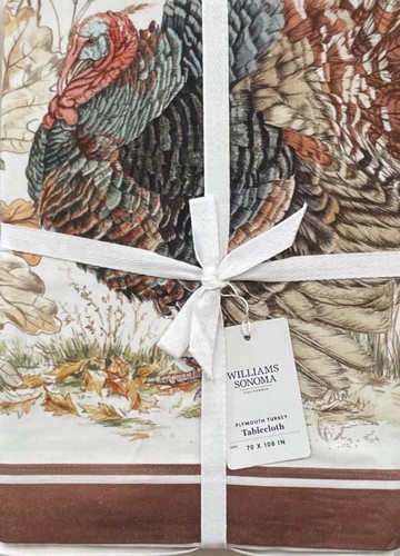 Williams Sonoma Plymouth Türkei Tischdecke 70”x108”
