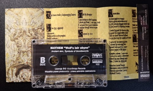 Mayhem – Wolf's Lair Abyss 1997 MC Cassette - Picture 2 of 2