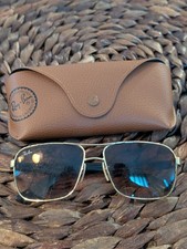 Ray-Ban RB3516 Navigator Sunglasses Gold Frame, Brown Lenses, 59 15, 140, 3N