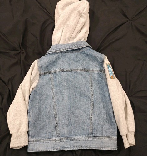 Disney Kids Jacket 4 Denim Hoodie S’more Adventures Please Mickey Explorers Club - Picture 4 of 12