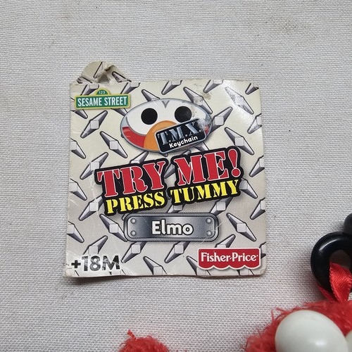 Tmx Elmo Key Ring Chain 2006 Works Partially Original Tickle Me With Tags - Bild 2 von 10