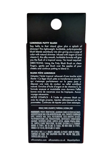 ELF LUMINOUS PUTTY BLUSH Lightweight Buildable Putty-to-Powder 81539 BELIZE - Picture 2 of 2