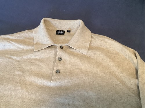 Yorn Herren Kaschmir Pullover „52“ Braun 100% Kaschmir Mit Kragen - Bild 6 von 9
