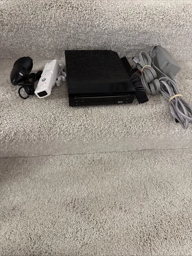 Nintendo Wii Video Game Console Black - Non GameCube - Free Shipping