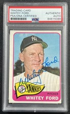 WHITEY FORD PSA DNA AUTH 1965 TOPPS #330 AUTOGRAPH AUTO YANKEES 5086