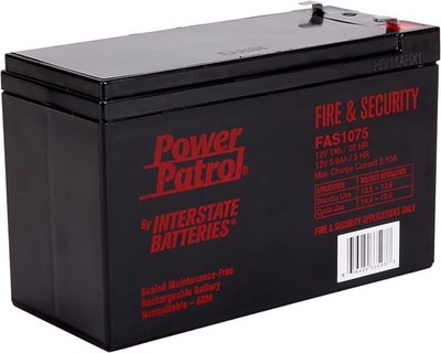 Interstate Batteries 12V 7Ah Fire & Security Battery(FAS1075)