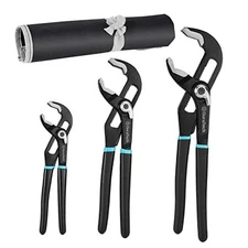  Groove Slip Joint Set, Water Pump Pliers Set, V-Jaw Tongue Trigger-lock Pliers