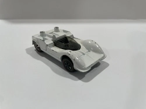 Vintage Hot Wheels Redline Chaparral 2G 1968 White USA - No Wing