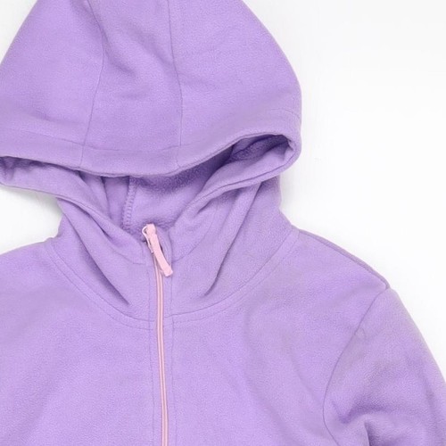 Mountain Warehouse Girls Purple Fleece Hoodie 9-10 Years - Picture 8 of 12