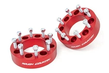 Rough Country 2" Wheel Spacers for 1994-2011 Ram 2500/3500 | Pair - 1099RED
