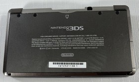 Nintendo 3DS Cosmo Black Console System w/ Charger, Tested! US Model