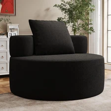 Accent Chair, Living Room Chairs with Pillow, Living Room Accent Chair with Comf