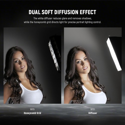 NEEWER NS4S Softbox Diffuser for NL660 RGB660 PRO II LED Light with Grid & Hood - Picture 5 of 8