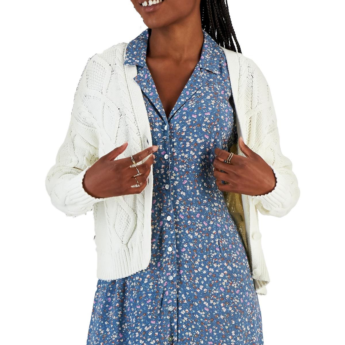 Женский кардиган с застежкой-молнией Lucky Brand, вязаный на пуговицах, BHFO 0790