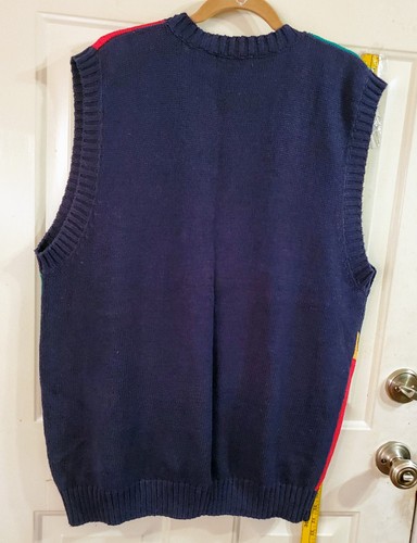 Maglione gilet vintage Expressions Plus donna INSEGNANTE TG 1X Artsy ritorno a scuola - Foto 4 di 5
