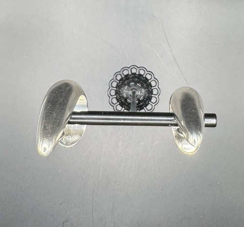 Tiffany & Co Mexico Large half hoop earrings sterling silver clip on - Picture 5 of 9