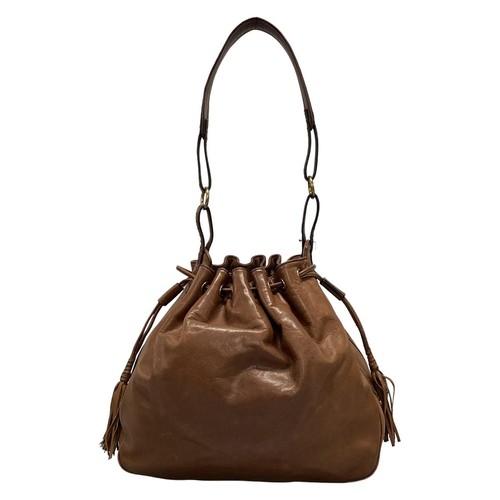 Auth Ralph Lauren - Brown Leather Shoulder Bag - Picture 3 of 10