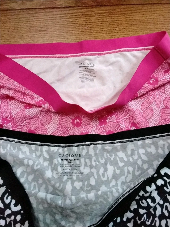 Calzoncillo completo extra suave 18/20 Lane Bryant Cacique e hipster, lote de 5, nuevo Foto 3 de 4