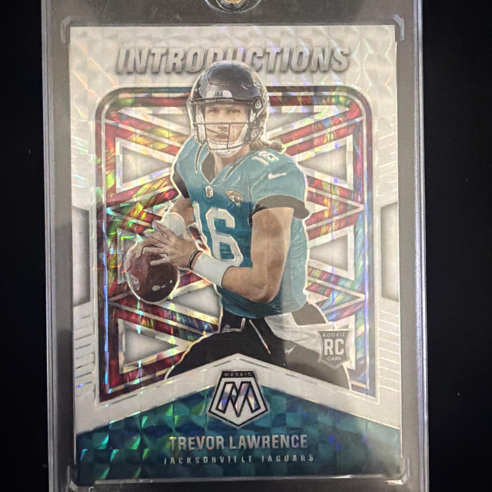 2021 Panini Mosaic Introductions Trevor Lawrence White Mosaic Prizm /25 FOP!