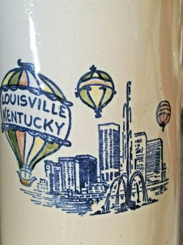 Vintage Louisville Steinzeug Keramik Heißluftballon 10 x 4 3/4" gigantisch Ky - Bild 2 von 4