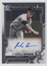 2021 Bowman Draft Chrome Draft Pick Auto McCade Brown #CDA-MBR Auto 02v4