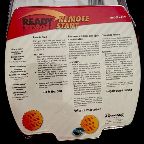 READY REMOTE START Car Remote Start System Model 24921 🆕 500 Feet Range NEW - Picture 2 of 2