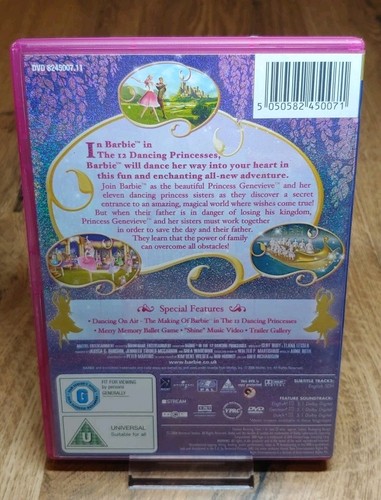 Barbie - In The 12 Dancing Princesses DVD Film Movie (2006) Children Kids Reg 2 - Picture 2 of 5