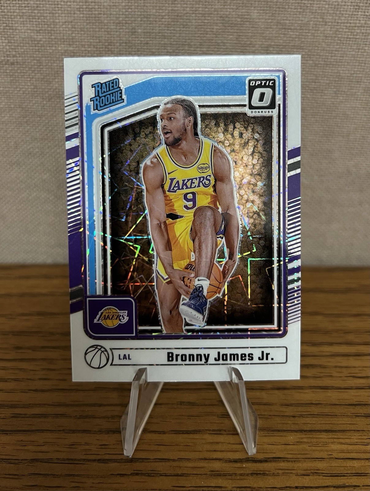 2024-25 Donruss Optic Rated Rookie Preview International Prizm Bronny James Jr