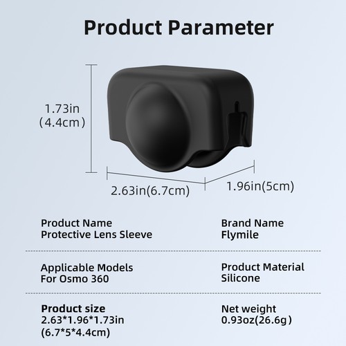 Silicone Protective Lens Cover Case Guard for DJI Osmo 360 Camera Accessories - Bild 11 von 24
