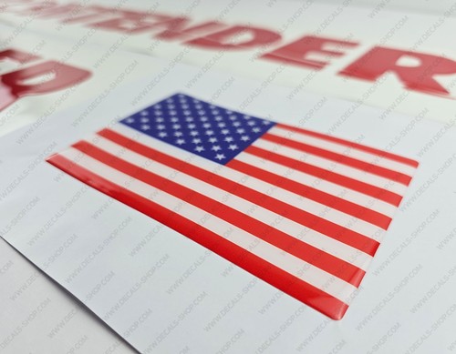 CONTENDER BOAT LOGO RAISED DOMED 3D RED DECALS STICKERS 32" x 3.6" 2pcs. - Picture 6 of 8