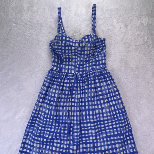 Lilly Pulitzer Women’s Blue Gingham Ardleigh Summer Dress Size 00 - Picture 3 of 9