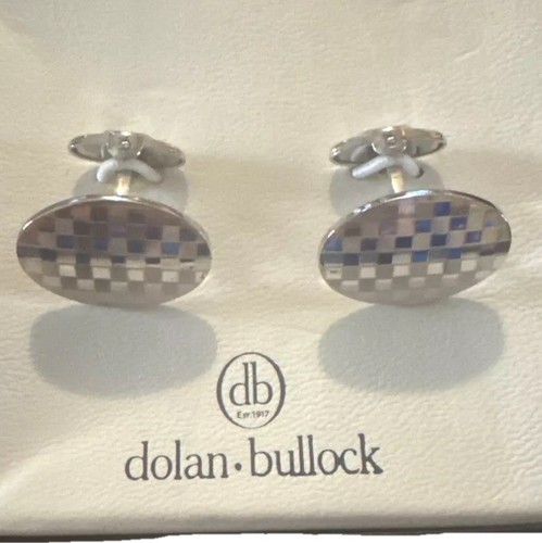Boutons de manchette Dolan & Bullock fabriqués en Suisse par la société Rolex 925 sterling