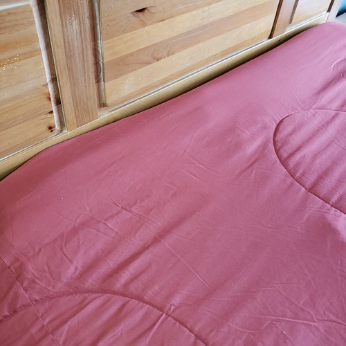 JCP Home Comforter Queen 92x96 Jacquard Red Gold Leaf Botanical Elegant Bedding - Picture 13 of 18