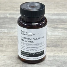 Natural Scientific Natural Systemic Enzymes - 30 Vegan Capsules - Exp 10/2026