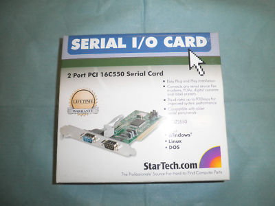 Startech .com Modell: 16c550,2 Port PCI Serie Karte Neu aus Altem Lagerbestand 
