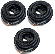 BIG 3 Upgraded BLACK 4 AWG Gauge Copper Braided Sleeve Cable Alternator Wire