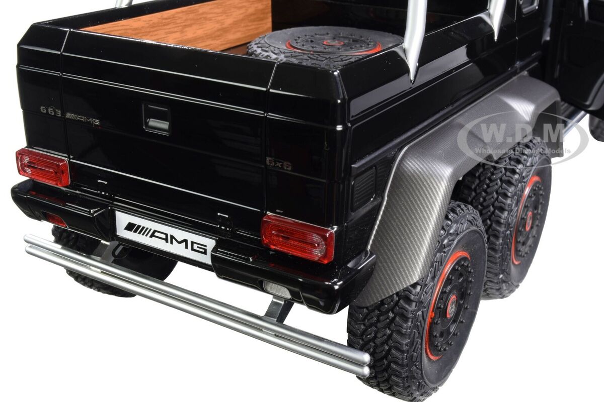 MERCEDES BENZ G63 AMG 6x6 GLOSS BLACK 1/18 MODEL CAR BY MERCEDES BENZ G63 AMG 6x6 GLOSS BLACK 1/18 MODEL CAR BY