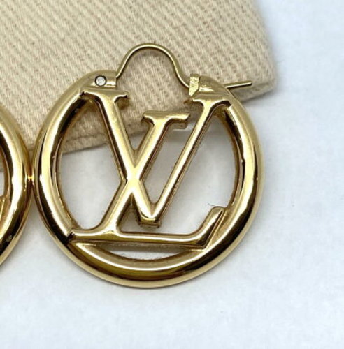 Louis Vuitton LV Louise Circle Creolen Gold M00396 Top Zustand - Bild 6 von 10