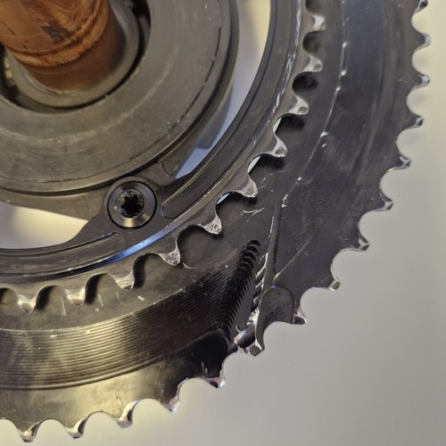 Team Zwatt Power Meter Crankset , Absoulte Black oval rings 52/36. PM Untested - Picture 7 of 12