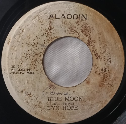 JAMAICAN SOUL 45 HEAR Lyn Hope HOP SKIP & JUMP - BLUE MOON 1960s Aladdin VG- - Picture 3 of 4