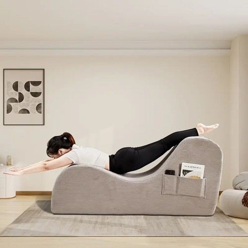 Yoga Chair Chaise Lounge Divan Bed Curved Sofa Chair Yoga Recliner Yoga Sofa - Picture 8 of 19