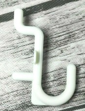 250 Ct. - White Pegboard Hooks 1" Single Plastic Pegboard Hooks