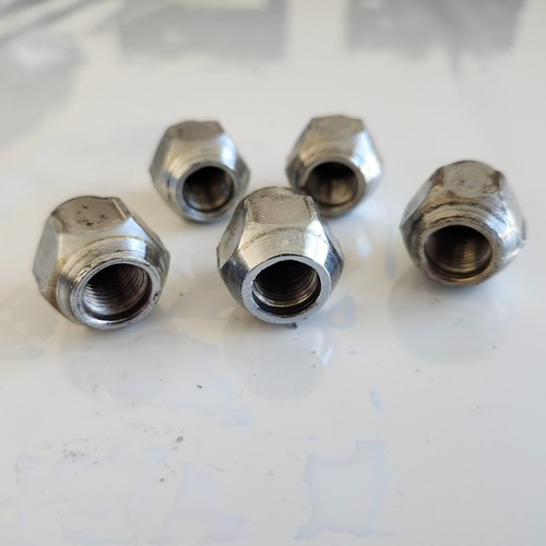 2013-2023 NISSAN SENTRA CHROME WHEEL LUG NUTS SET OF 5 OEM - Picture 4 of 7