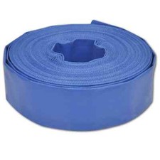 NNEVL Flat Hose 25 m 2" PVC Water Delivery