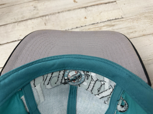 Vintage Logo 7 Florida Marlins Rare Criss Cross Spellout Logo SnapBack Hat NWT - Picture 11 of 13