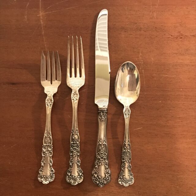 Gorham Buttercup Sterling Silver 4 Piece Place Setting - French Knife - No Mono Gorham Buttercup Sterling Silver 4 Piece Place Setting - French Knife - No Mono